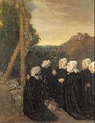 Legros, Alphonse Calvary oil painting on canvas